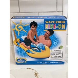 Intex‎ The Wet Set Wave Rider Ride-On 45" x 27" Inflatable Pool Float Toy 2010